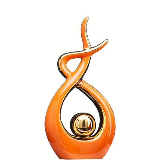 Abstract Geometric Ceramic Sculpture — Modern Art for Your Home