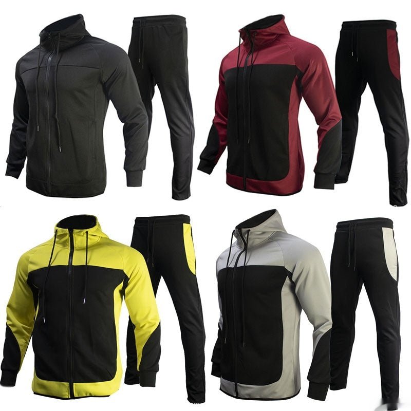 Contrast Sweatshirt Set for Men
