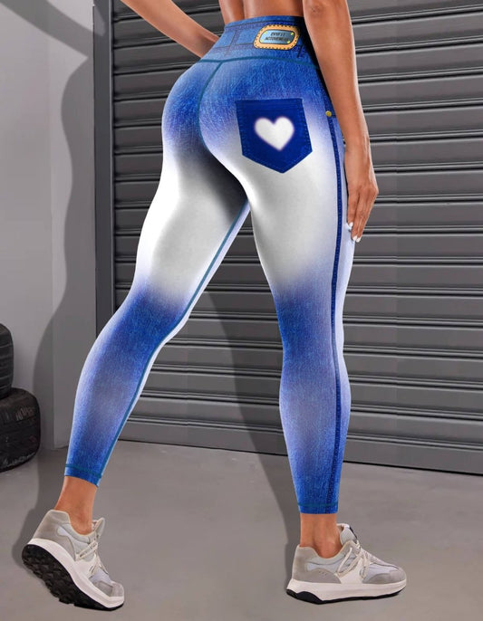 Denim Yoga Pants. Women's Comfortable Jeans