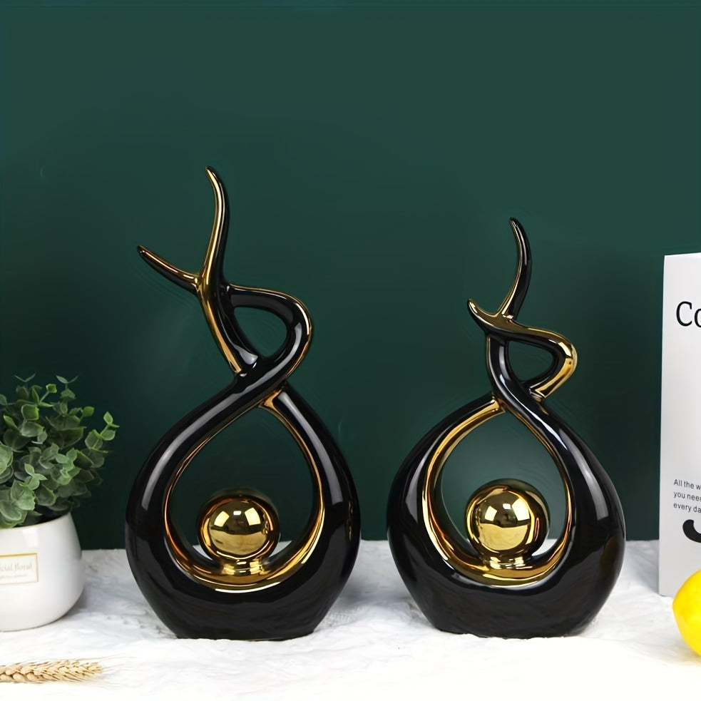 Abstract Geometric Ceramic Sculpture — Modern Art for Your Home