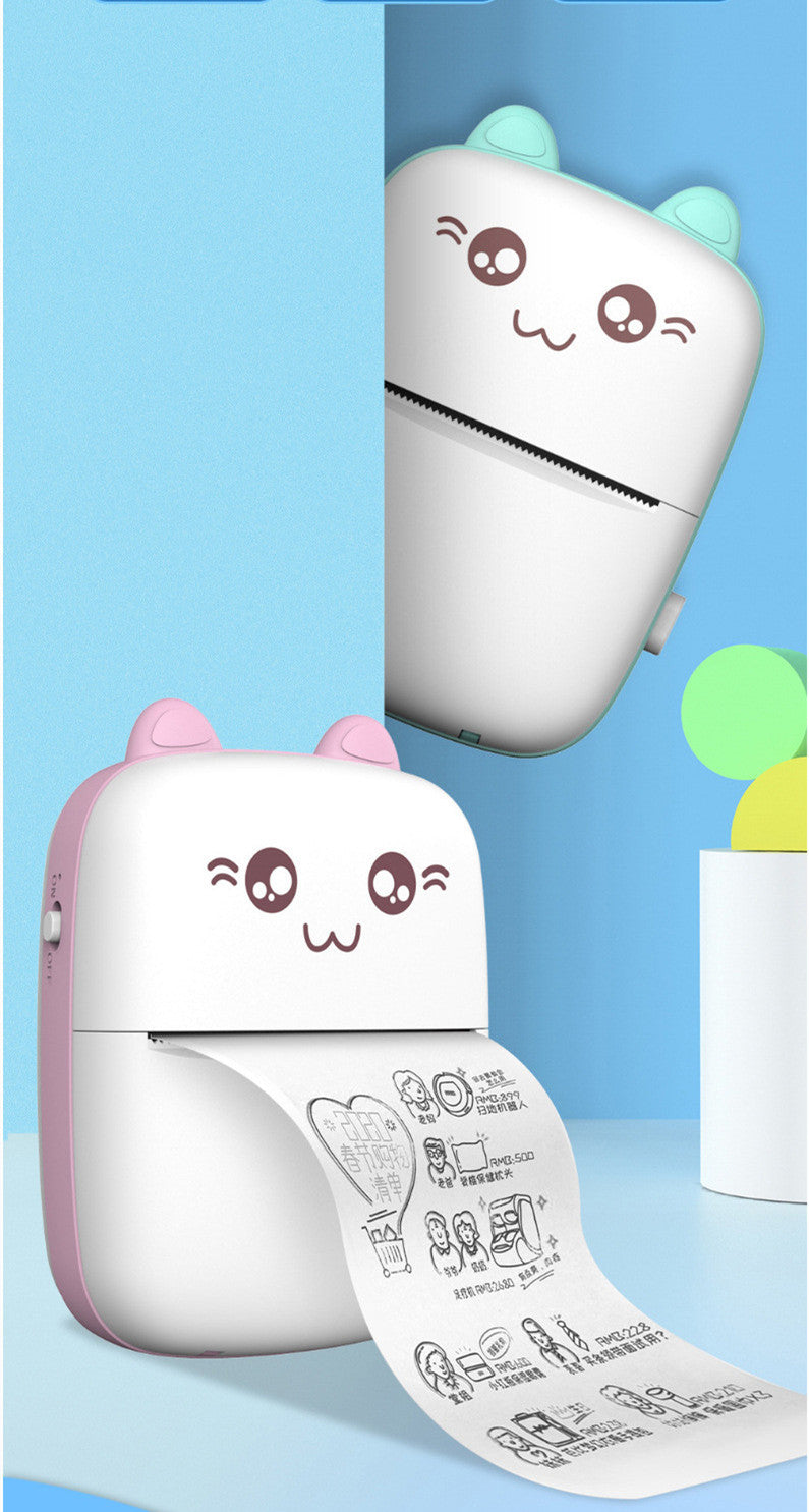 Mini Bluetooth Thermal Printer – Portable Pocket Photo & Label Printer