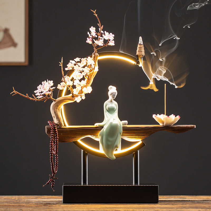 Backflow Incense Burner – Handcrafted Waterfall Smoke Censer | Jazeez