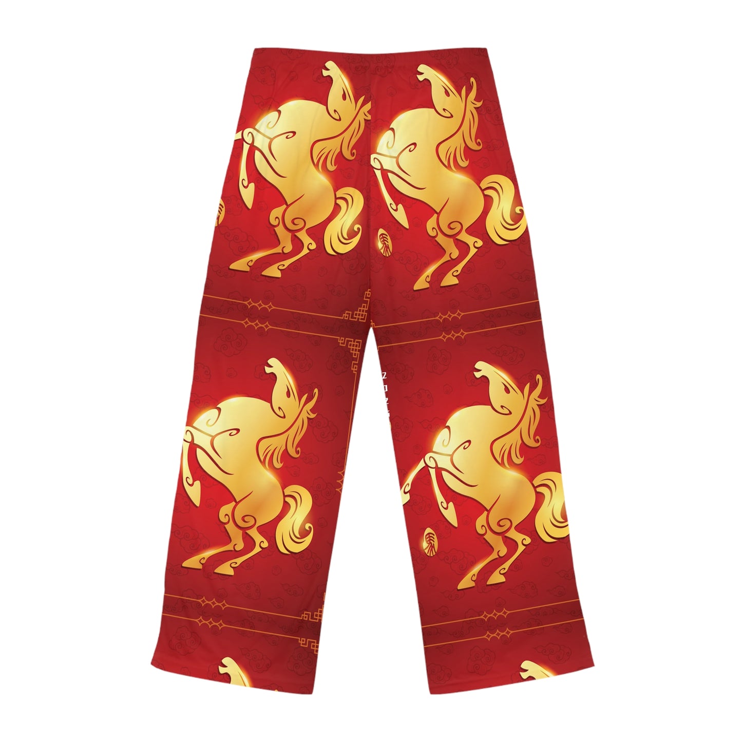Golden Horse Red Women's Pajama Pants – Lunar New Year Sleepwear
