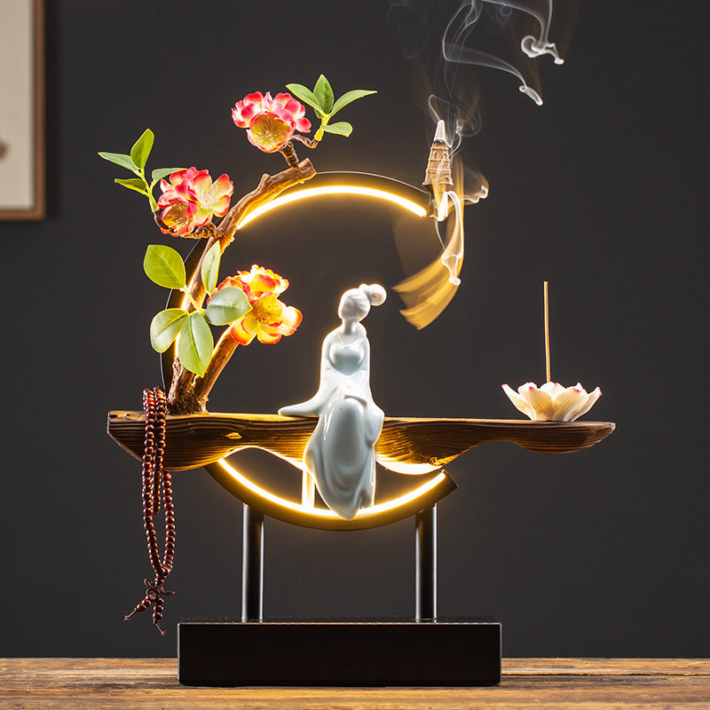 Backflow Incense Burner – Handcrafted Waterfall Smoke Censer | Jazeez