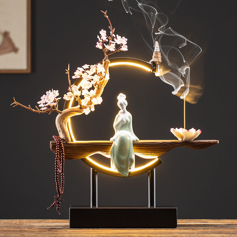 Backflow Incense Burner – Handcrafted Waterfall Smoke Censer | Jazeez