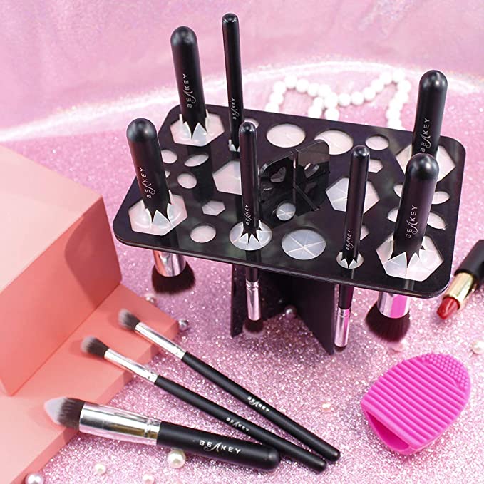 14-Hole Makeup Brush Holder & Drying Rack | Multifunction Display Stand | NZ