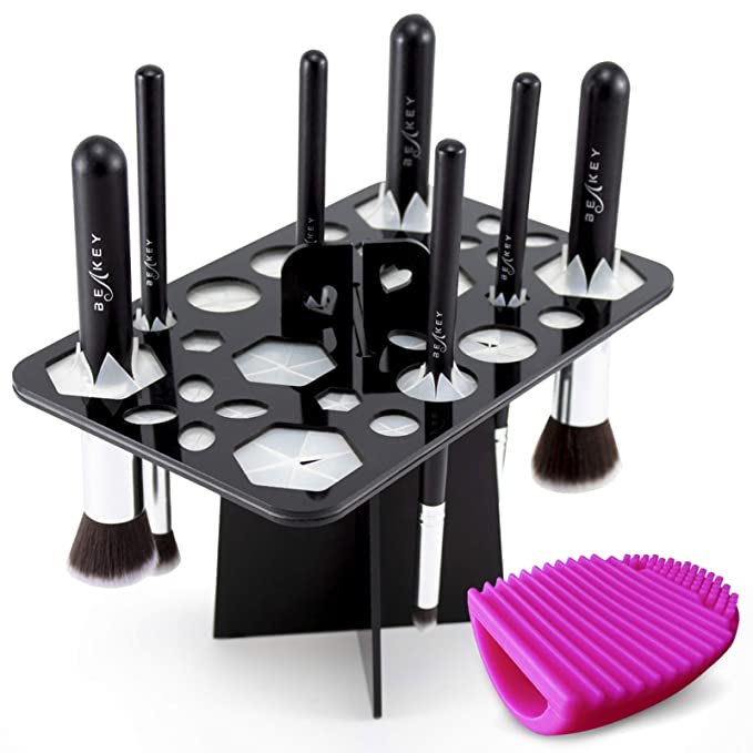 14-Hole Makeup Brush Holder & Drying Rack | Multifunction Display Stand | NZ