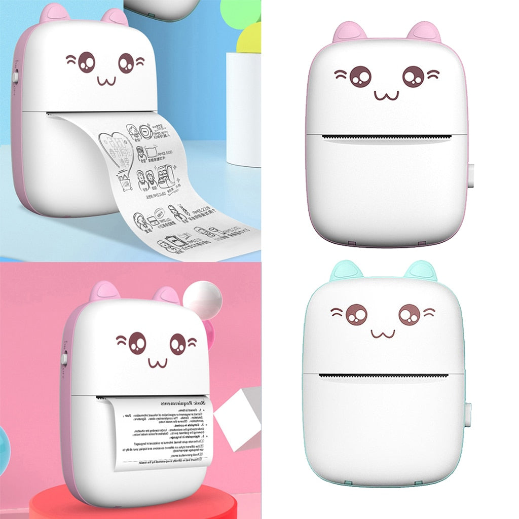 Mini Bluetooth Thermal Printer – Portable Pocket Photo & Label Printer