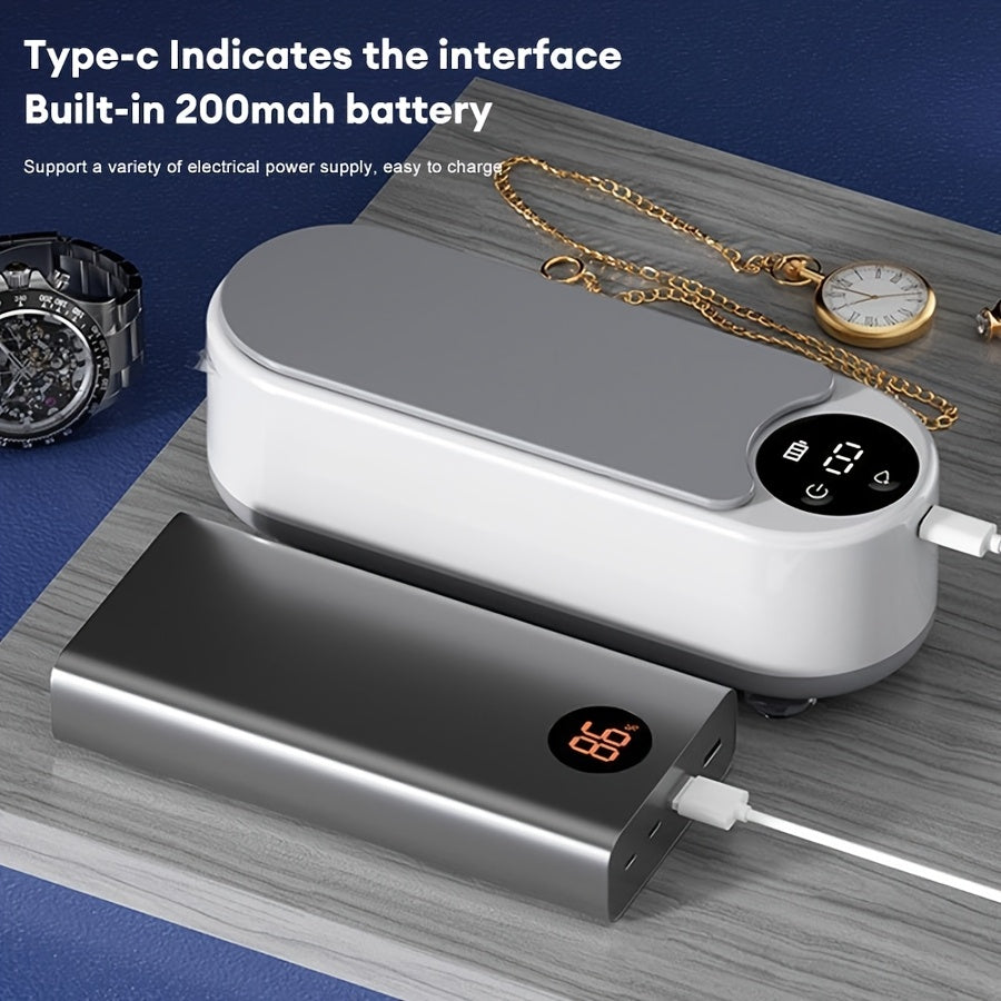 Ultrasonic Jewellery Cleaner | Compact 450ml Cleaning Pod | Rings, Eyewear & Brushes NZ
