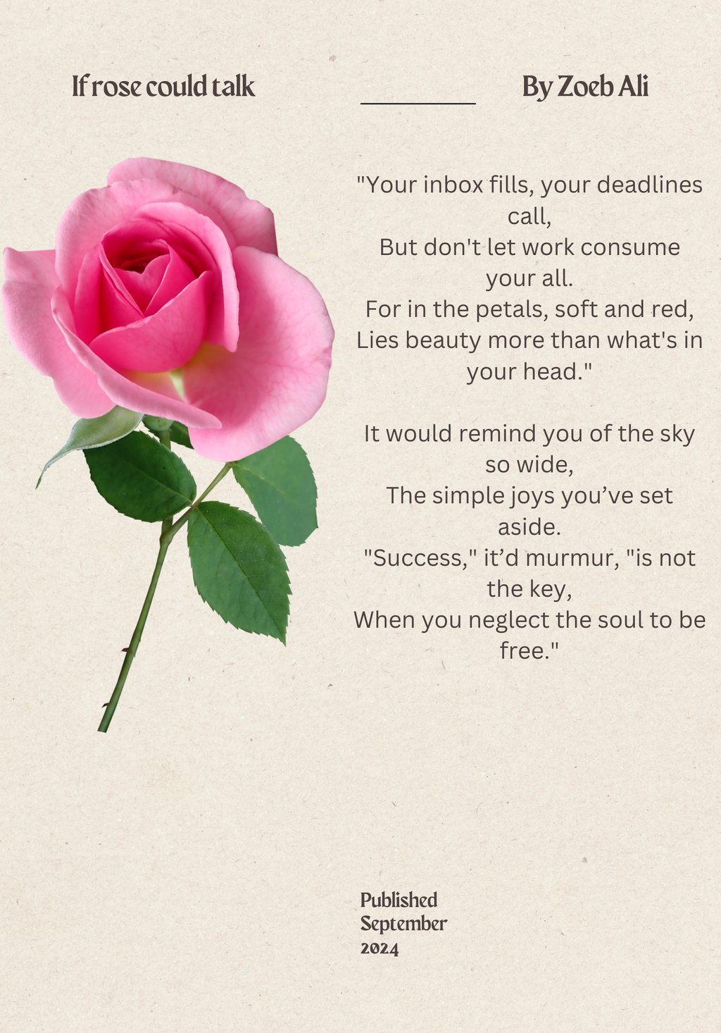 If a rose could talk