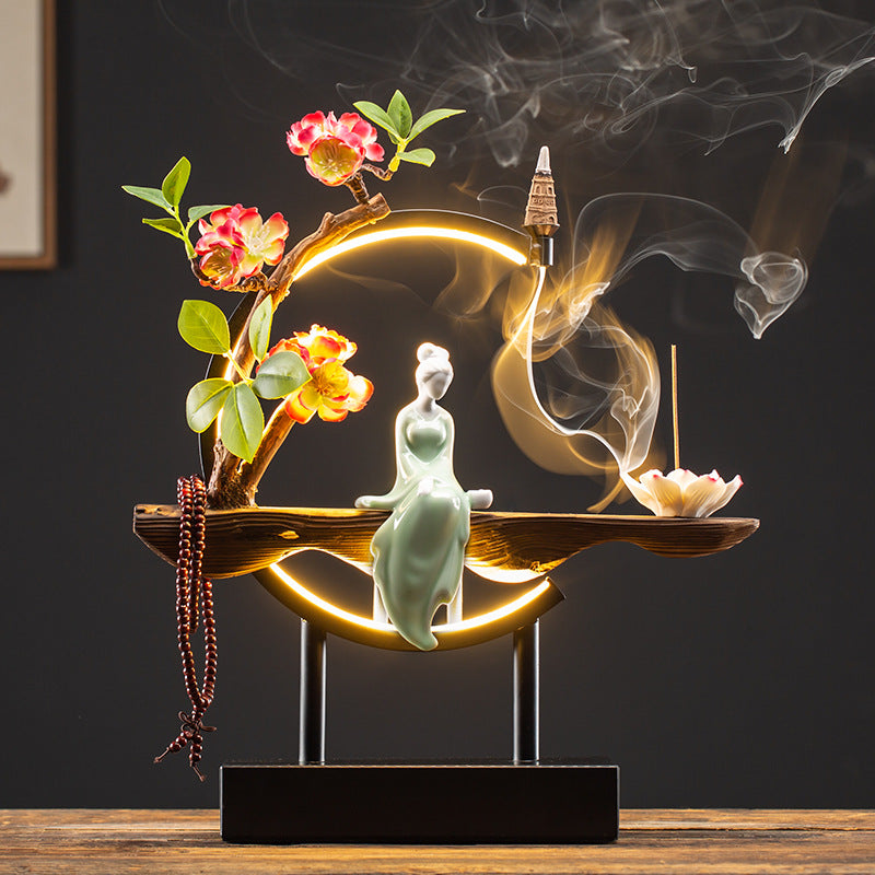 Backflow Incense Burner – Handcrafted Waterfall Smoke Censer | Jazeez