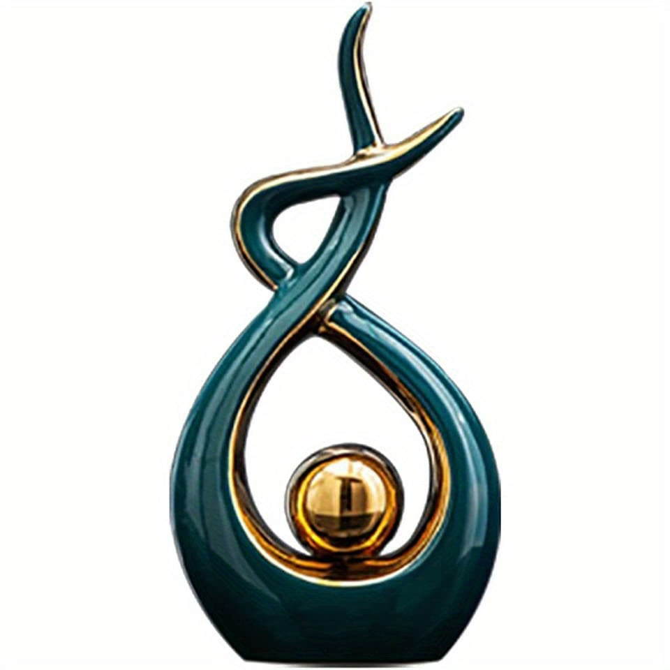 Abstract Geometric Ceramic Sculpture — Modern Art for Your Home