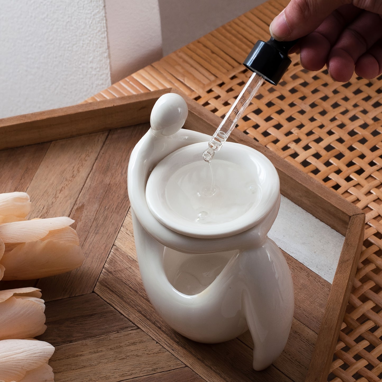 3-in-1 Ceramic Aromatherapy Burner — Candle Holder, Incense Burner & Oil Diffuser