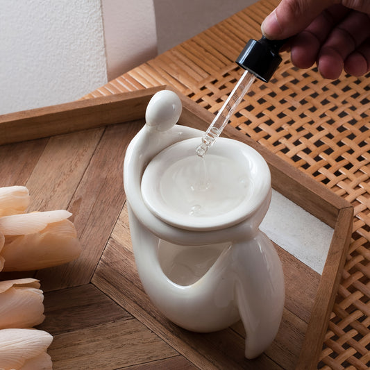 3-in-1 Ceramic Aromatherapy Burner — Candle Holder, Incense Burner & Oil Diffuser