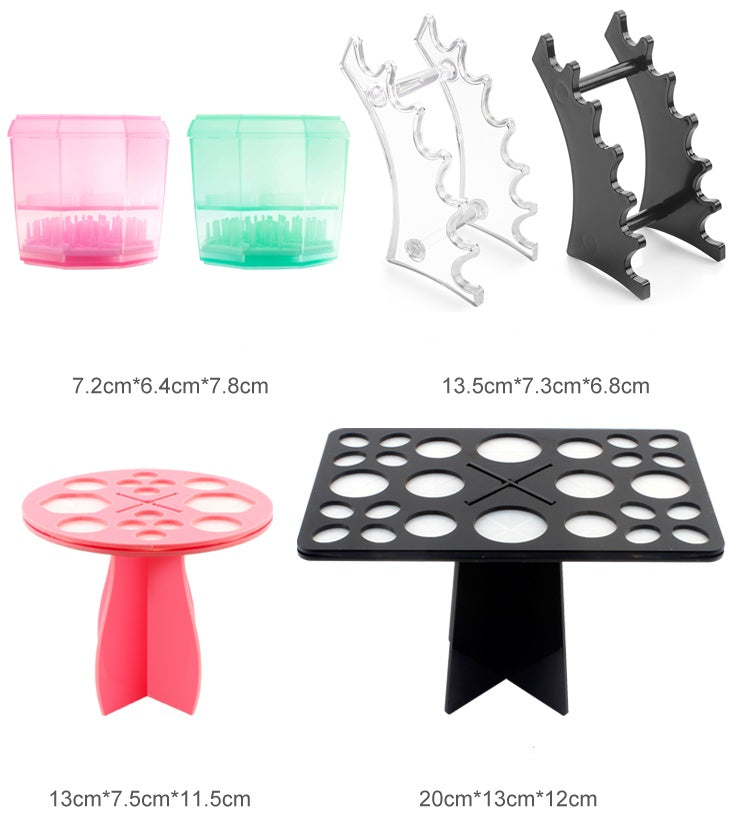 14-Hole Makeup Brush Holder & Drying Rack | Multifunction Display Stand | NZ