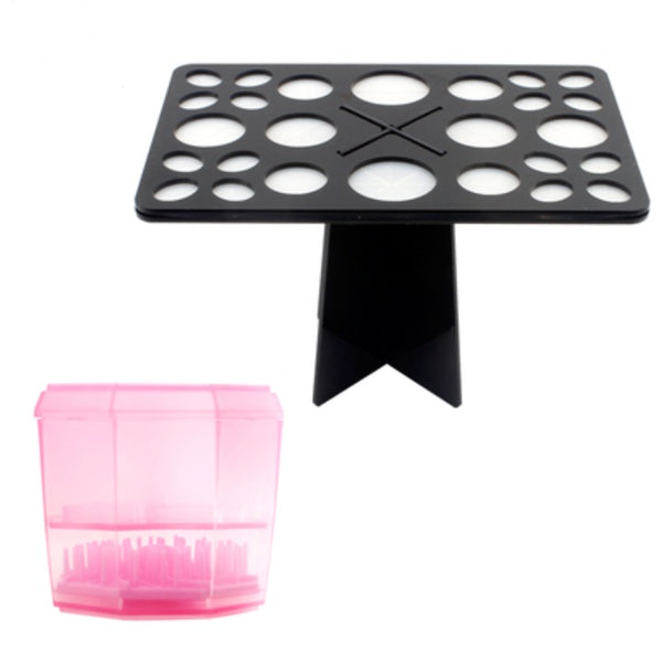 14-Hole Makeup Brush Holder & Drying Rack | Multifunction Display Stand | NZ