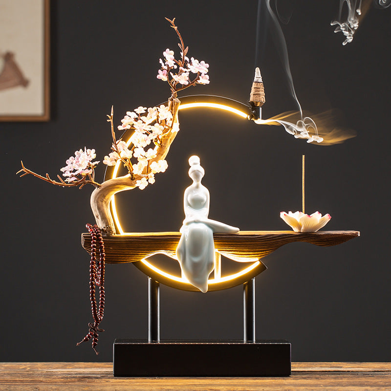 Backflow Incense Burner – Handcrafted Waterfall Smoke Censer | Jazeez