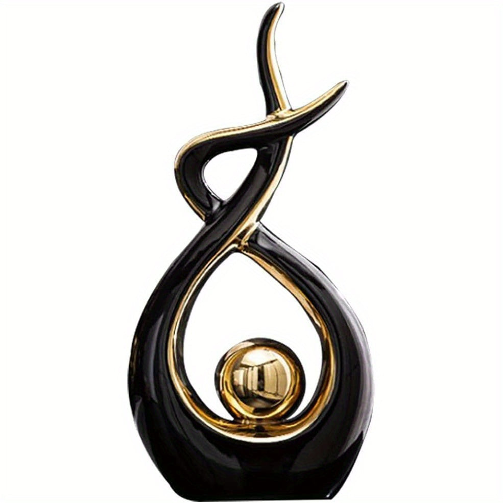 Abstract Geometric Ceramic Sculpture — Modern Art for Your Home