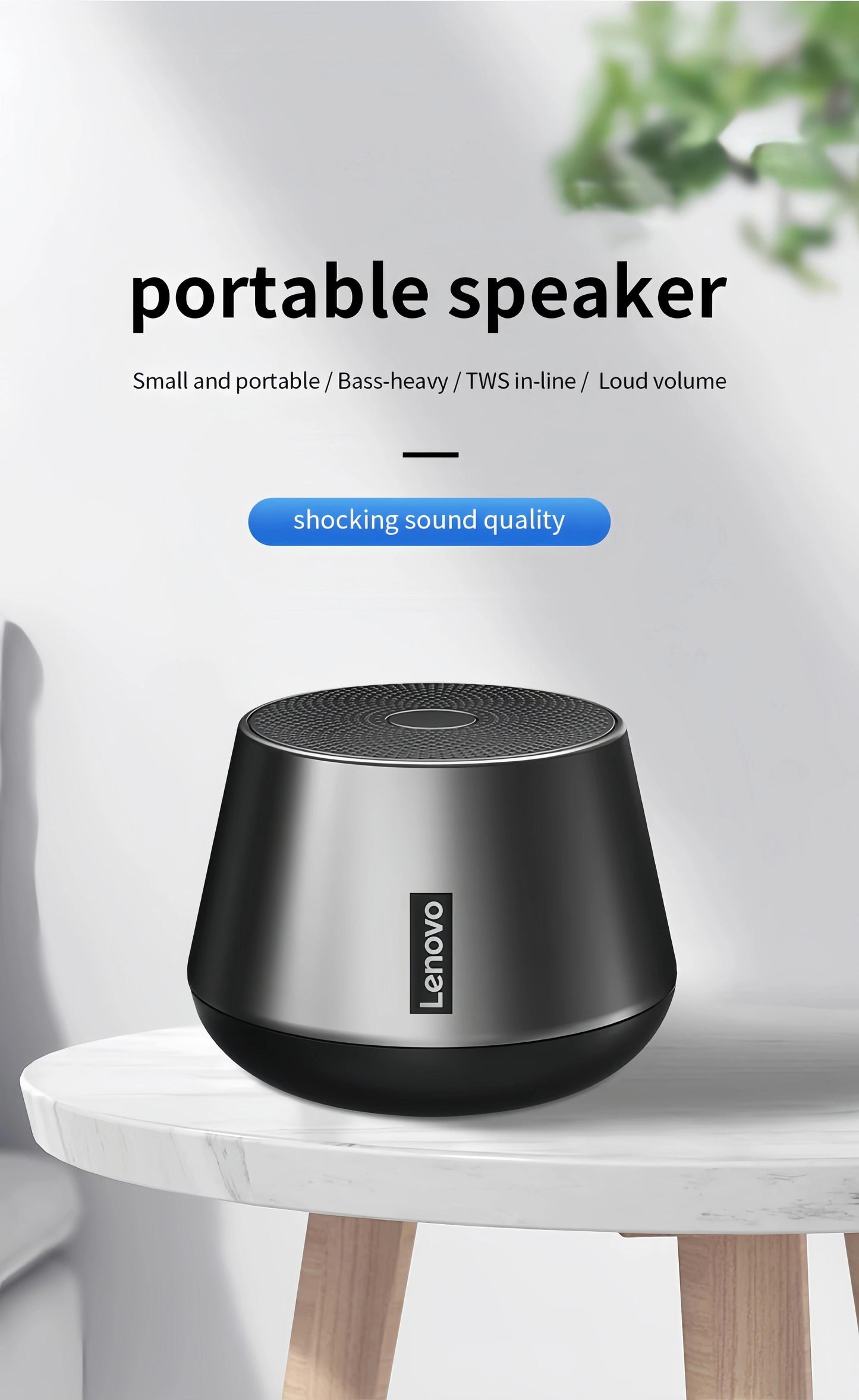 Lenovo K3 Pro Bluetooth Speaker | Rich Bass HIFI Sound | Portable Wireless NZ