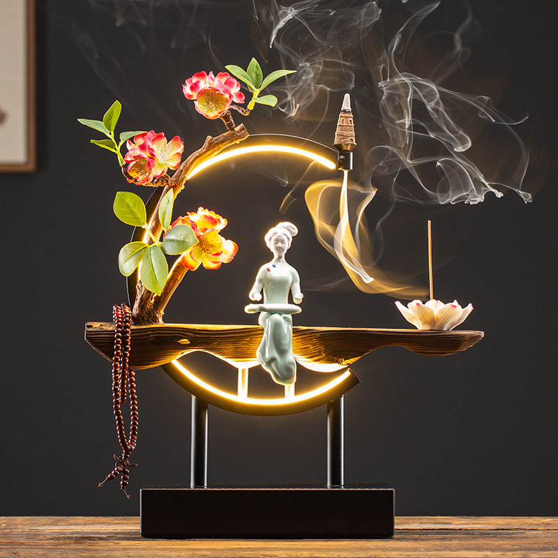 Backflow Incense Burner – Handcrafted Waterfall Smoke Censer | Jazeez