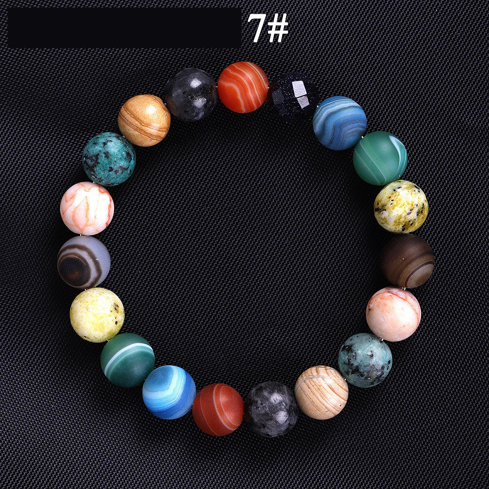 7 Chakra Lava Rock Bracelet – Natural Stone Mala Bead | Men & Women