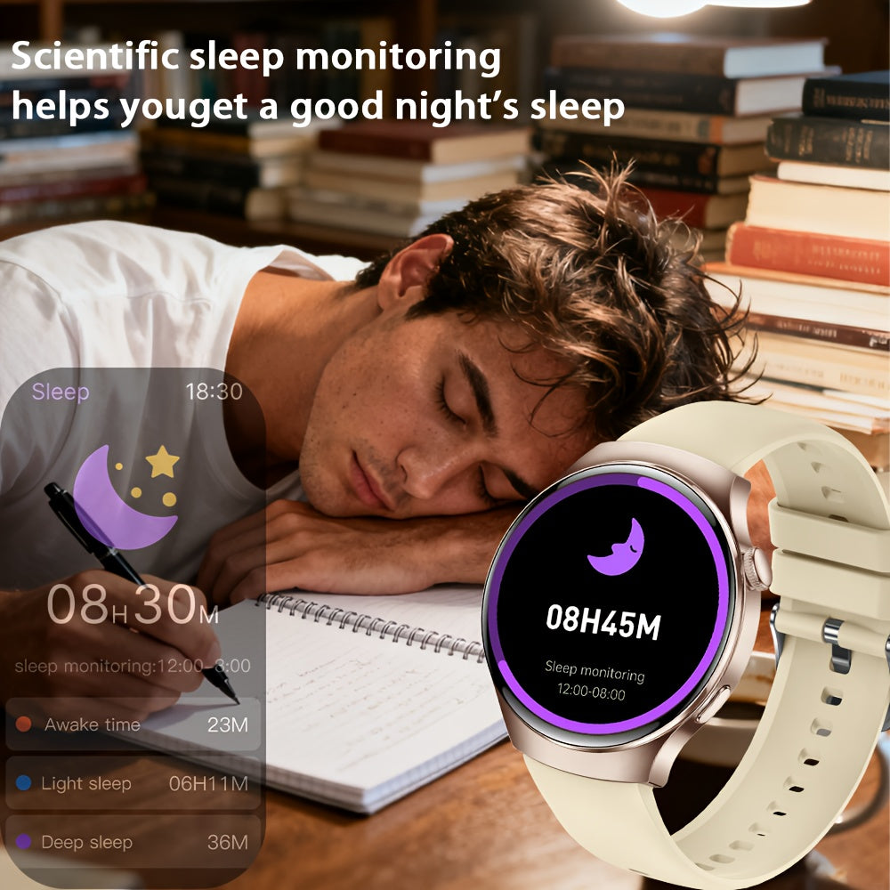 Smart Fitness Watch | Wireless Calling & Activity Tracking | Black & Gold NZ
