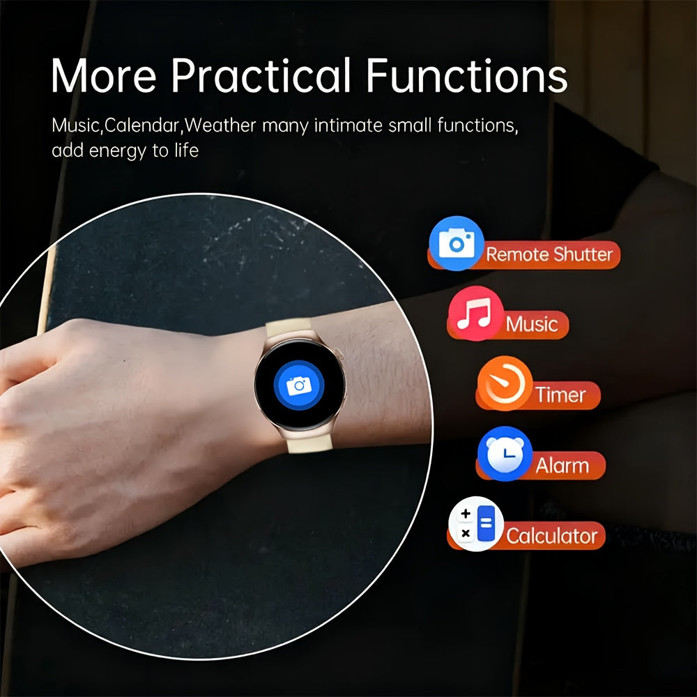 Smart Fitness Watch | Wireless Calling & Activity Tracking | Black & Gold NZ