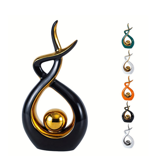 Abstract Geometric Ceramic Sculpture — Modern Art for Your Home