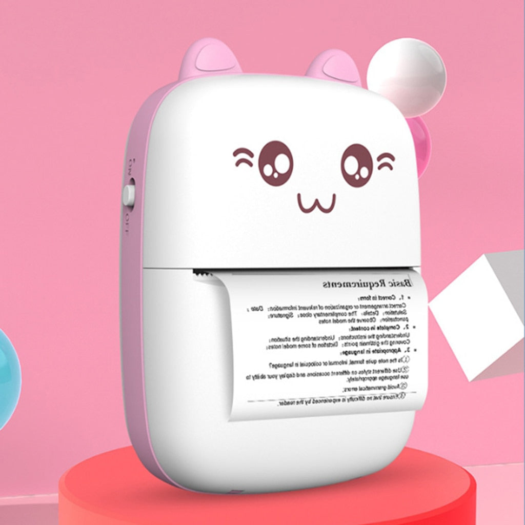 Mini Bluetooth Thermal Printer – Portable Pocket Photo & Label Printer