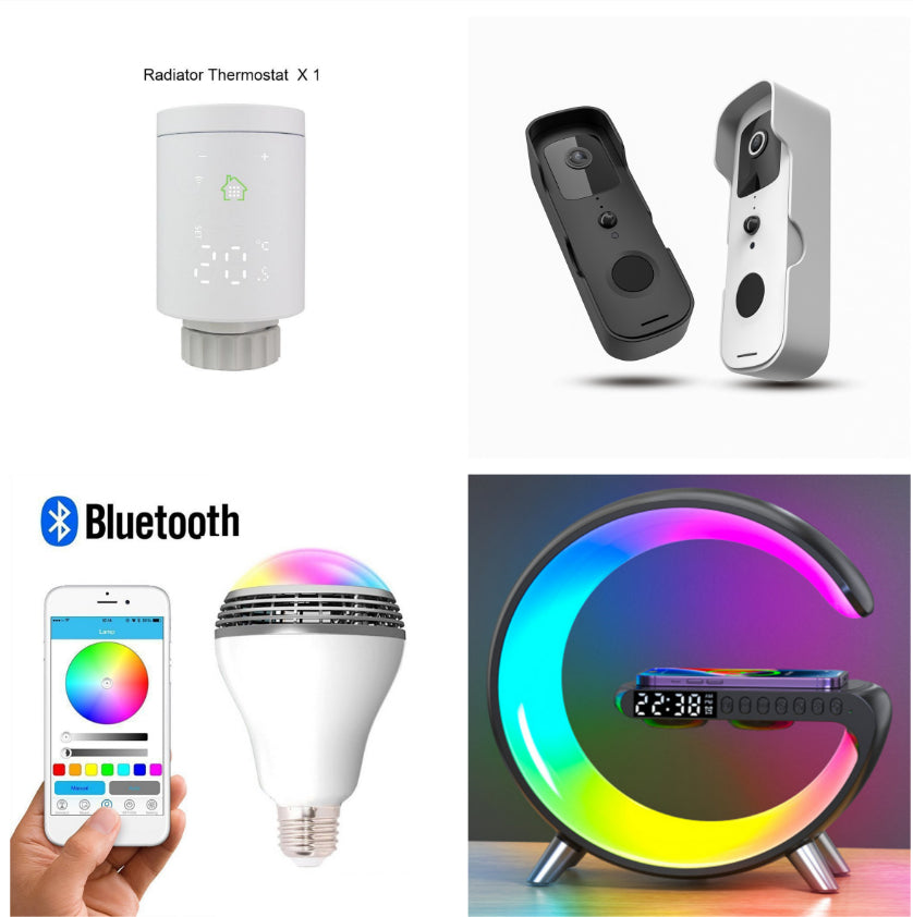 Smart LED Atmosphere Lamp | 15W Wireless Charger & Bluetooth Speaker | AU/EU/UK/US NZ