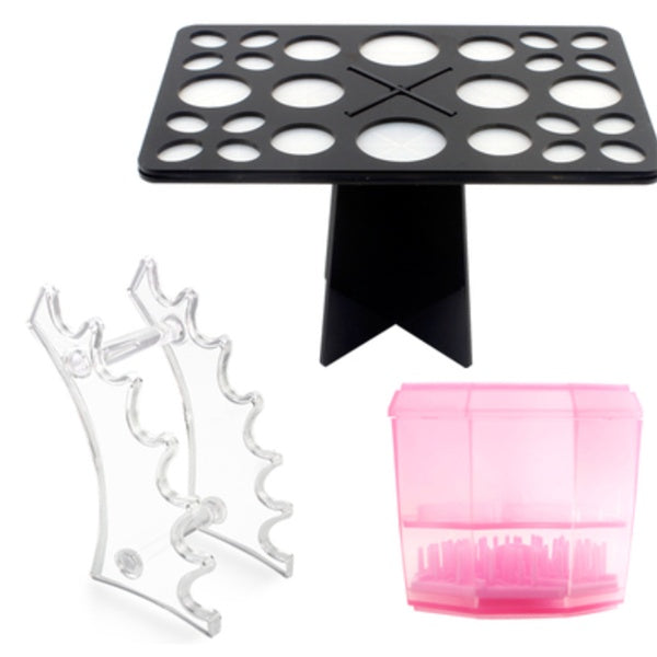 14-Hole Makeup Brush Holder & Drying Rack | Multifunction Display Stand | NZ
