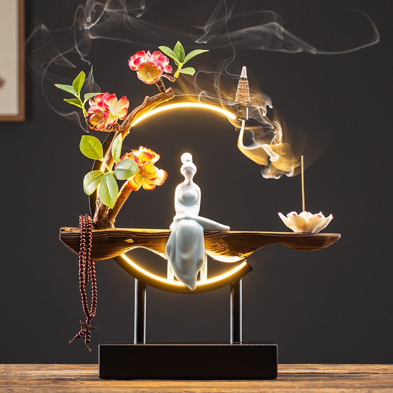 Backflow Incense Burner – Handcrafted Waterfall Smoke Censer | Jazeez