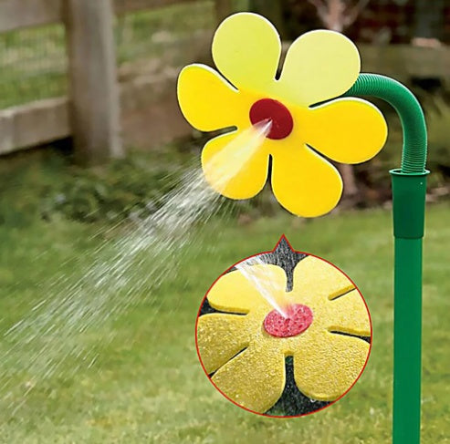 Dancing Daisy Garden Sprinkler | Fun Flower Lawn Watering Tool | Red Yellow White NZ