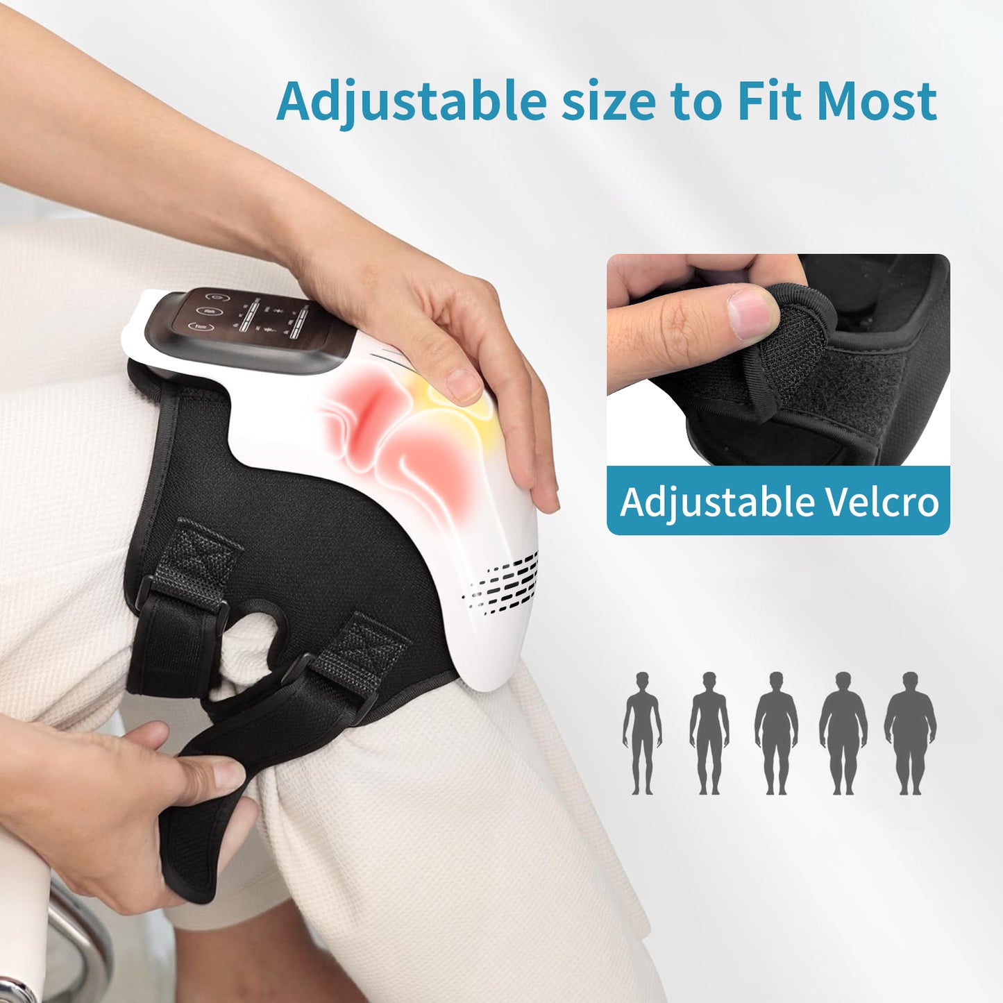 Electric Knee Massager with Heat & Infrared – Rechargeable Pain Relief Device