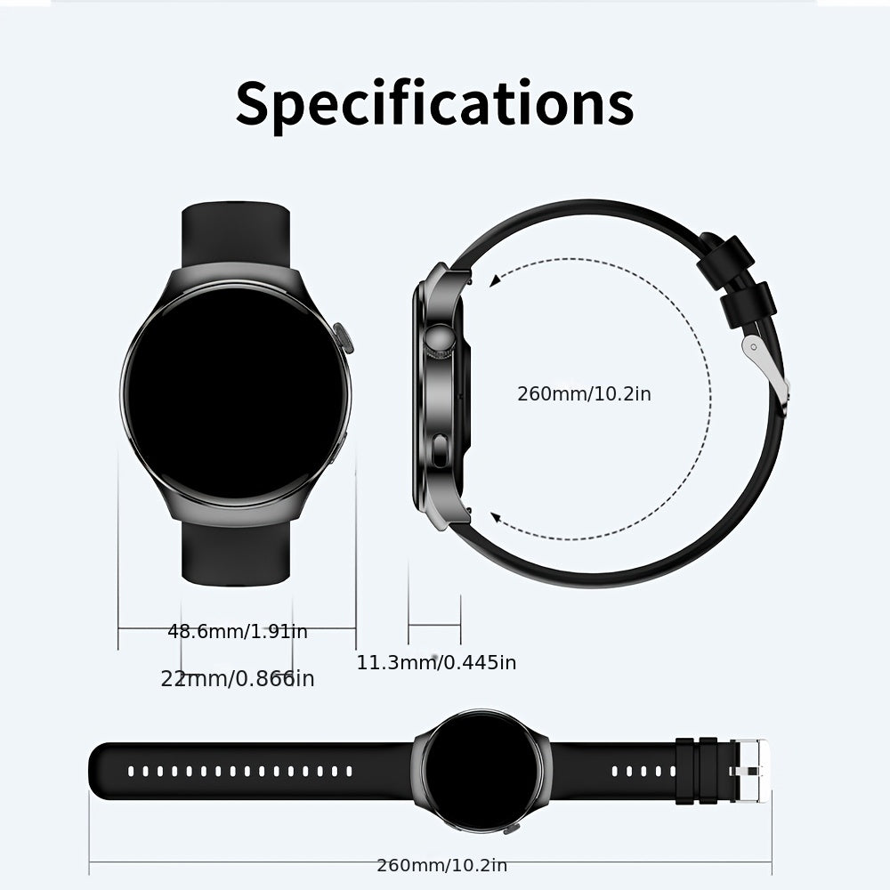 Smart Fitness Watch | Wireless Calling & Activity Tracking | Black & Gold NZ