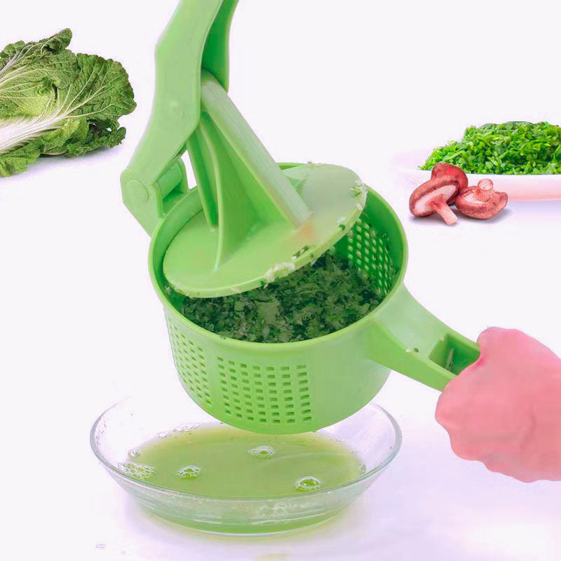 3-in-1 Vegetable & Fruit Water Squeezer | Dumpling & Pie Filling Press | Green NZ