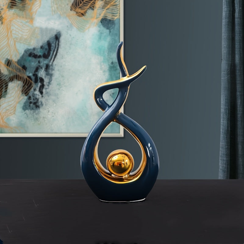 Abstract Geometric Ceramic Sculpture — Modern Art for Your Home