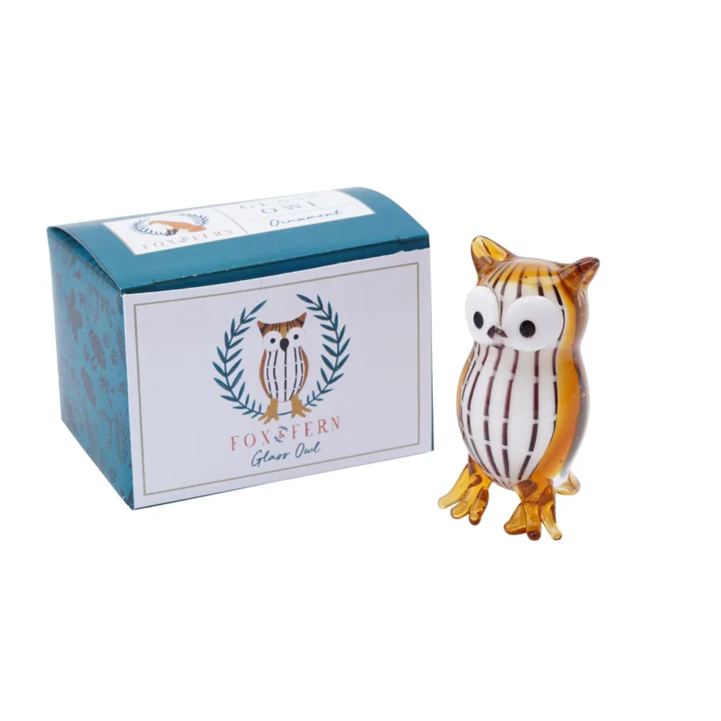 Artisan Glass Owl Figurine