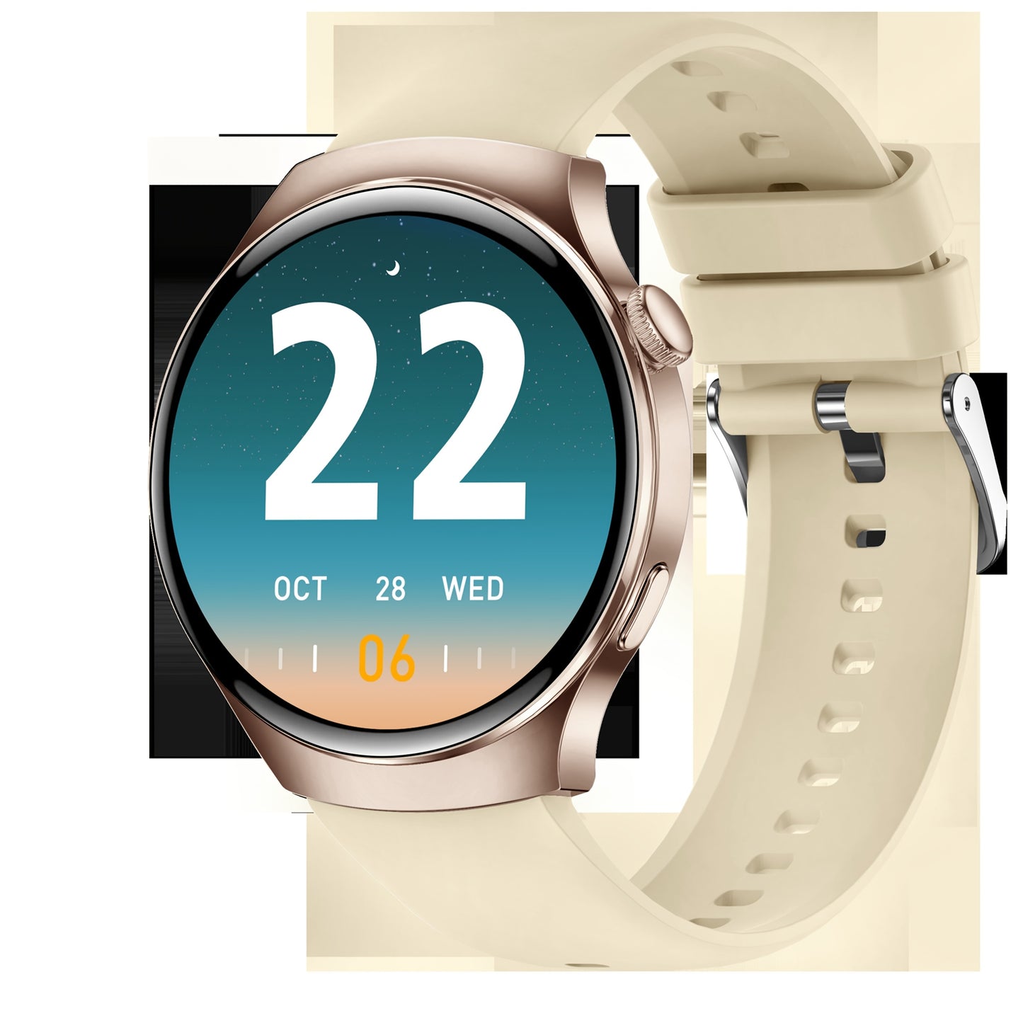 Smart Fitness Watch | Wireless Calling & Activity Tracking | Black & Gold NZ