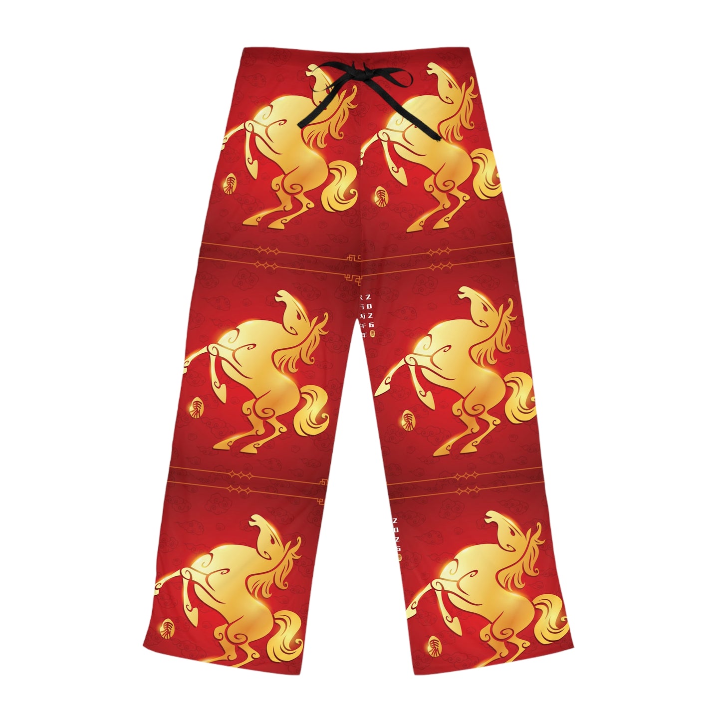 Golden Horse Red Women's Pajama Pants – Lunar New Year Sleepwear