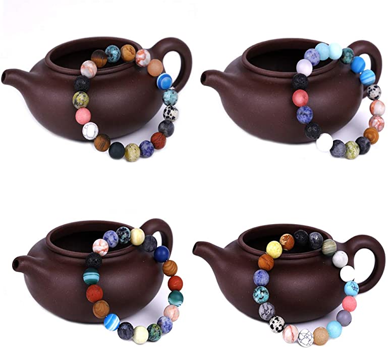 7 Chakra Lava Rock Bracelet – Natural Stone Mala Bead | Men & Women