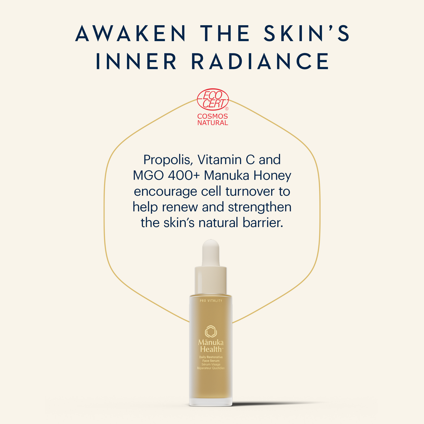 Pro Vitality Face Serum – Propolis, Mānuka Honey & Vitamin C | NZ