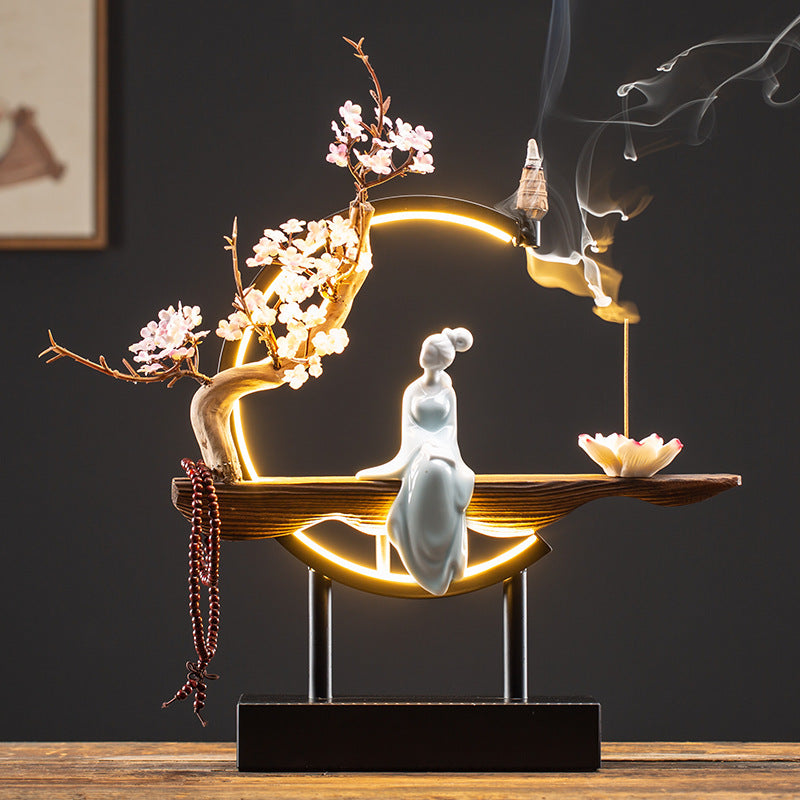 Backflow Incense Burner – Handcrafted Waterfall Smoke Censer | Jazeez