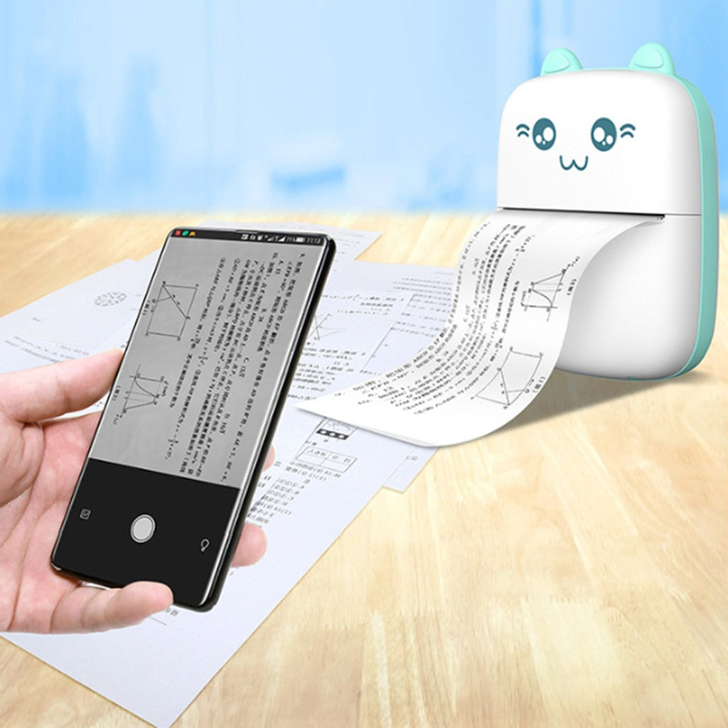 Mini Bluetooth Thermal Printer – Portable Pocket Photo & Label Printer