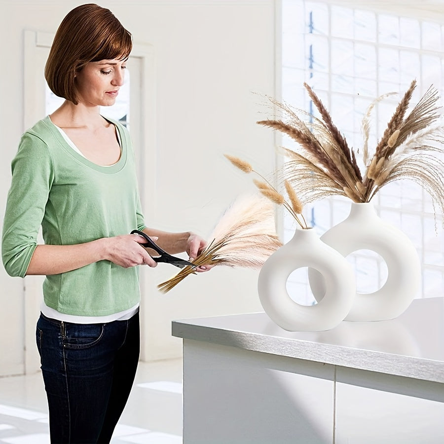 Ceramic Vase Set of 3 | Modern Minimalist Round Vases | Home Decor NZ