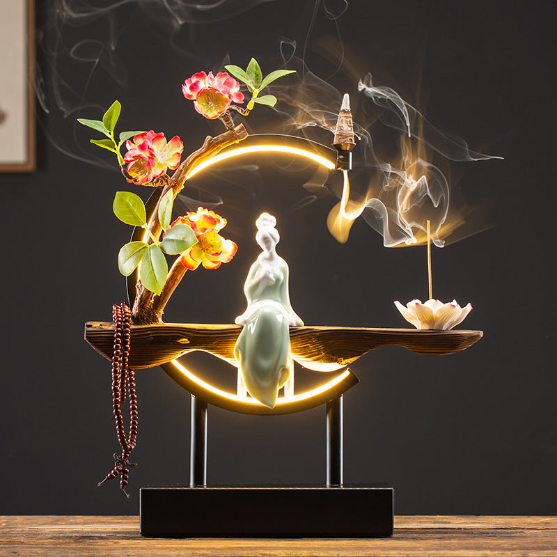 Backflow Incense Burner – Handcrafted Waterfall Smoke Censer | Jazeez