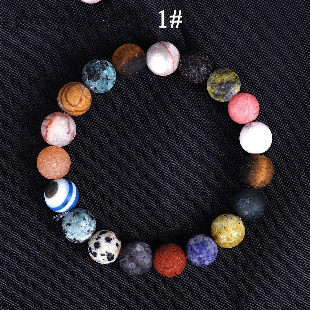 7 Chakra Lava Rock Bracelet – Natural Stone Mala Bead | Men & Women