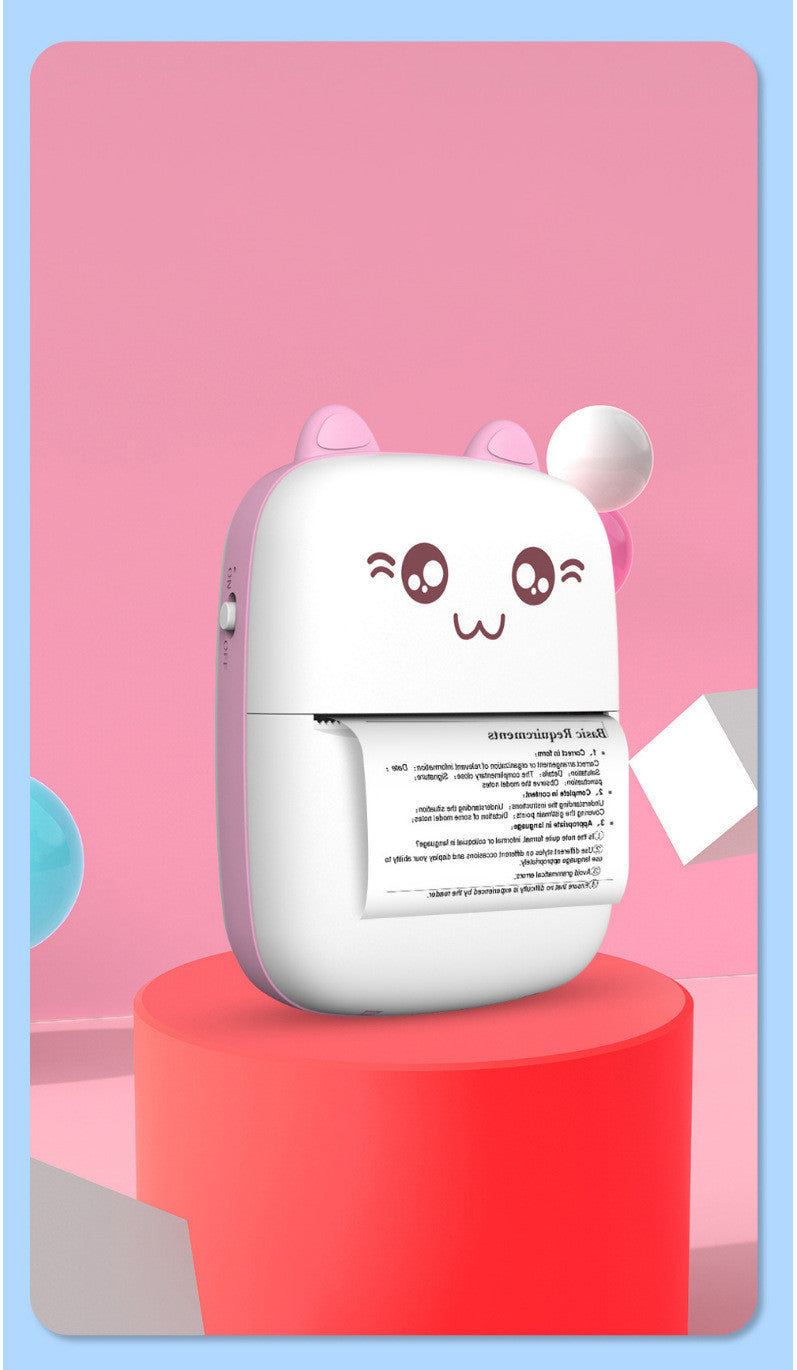 Mini Bluetooth Thermal Printer – Portable Pocket Photo & Label Printer