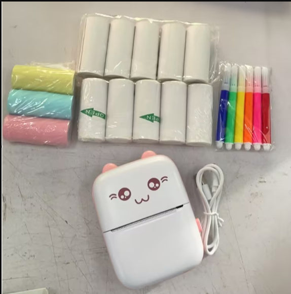 Mini Bluetooth Thermal Printer – Portable Pocket Photo & Label Printer