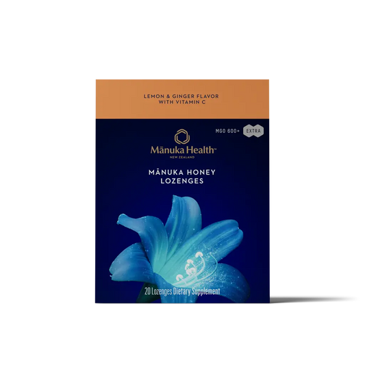 Mānuka Honey Lemon & Ginger Lozenges with Vitamin C | Sore Throat Relief NZ